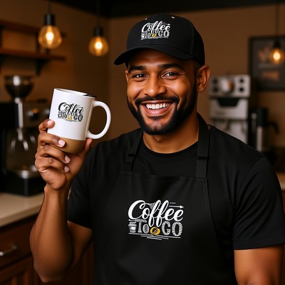 Best Barista 13oz Cork Bottom coffee mug with lid